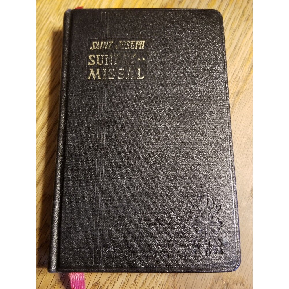 St Joseph Sunday missal large print confraternity version 1964 vintage